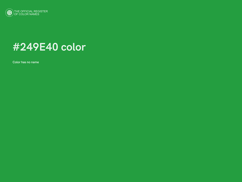 #249E40 color image