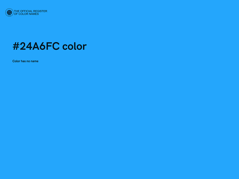 #24A6FC color image