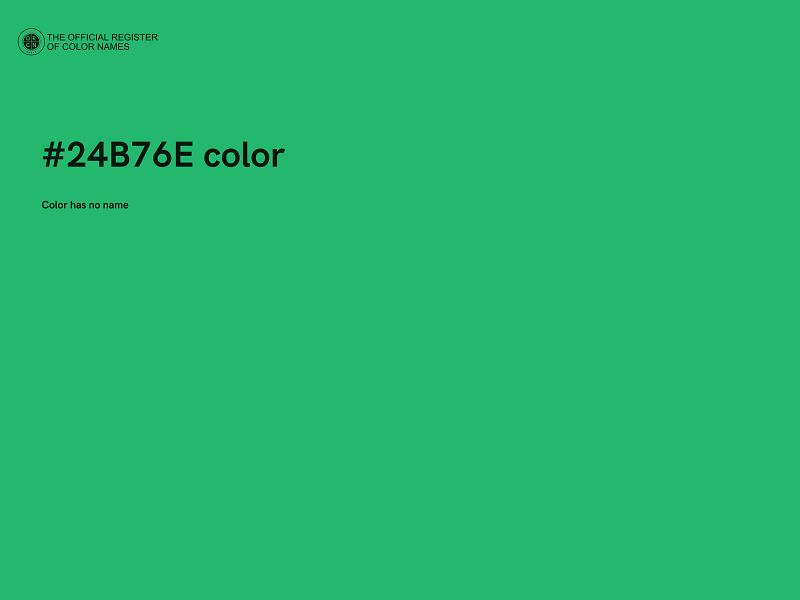 #24B76E color image