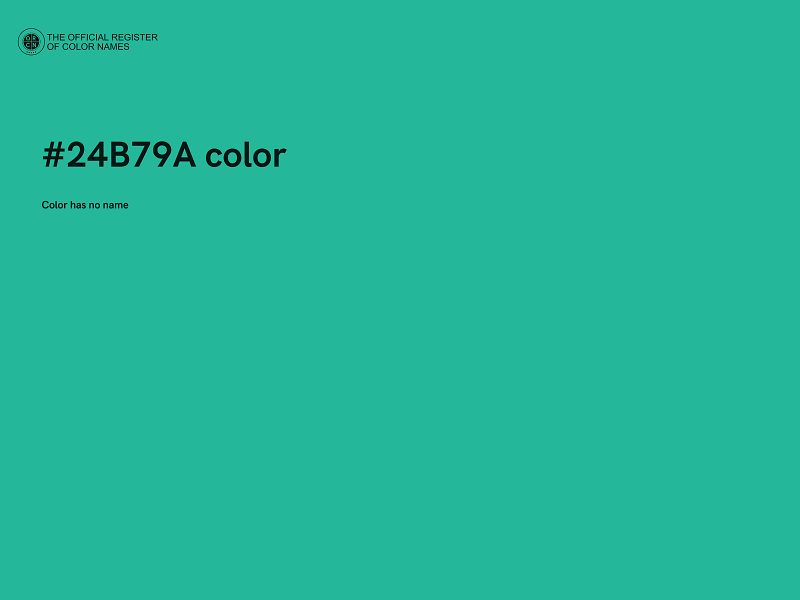 #24B79A color image