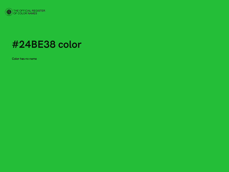 #24BE38 color image