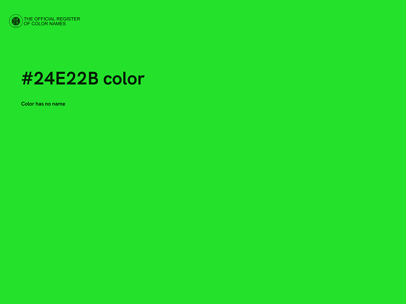 #24E22B color image