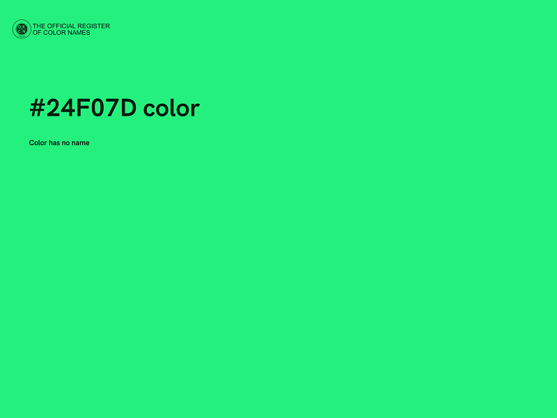 #24F07D color image