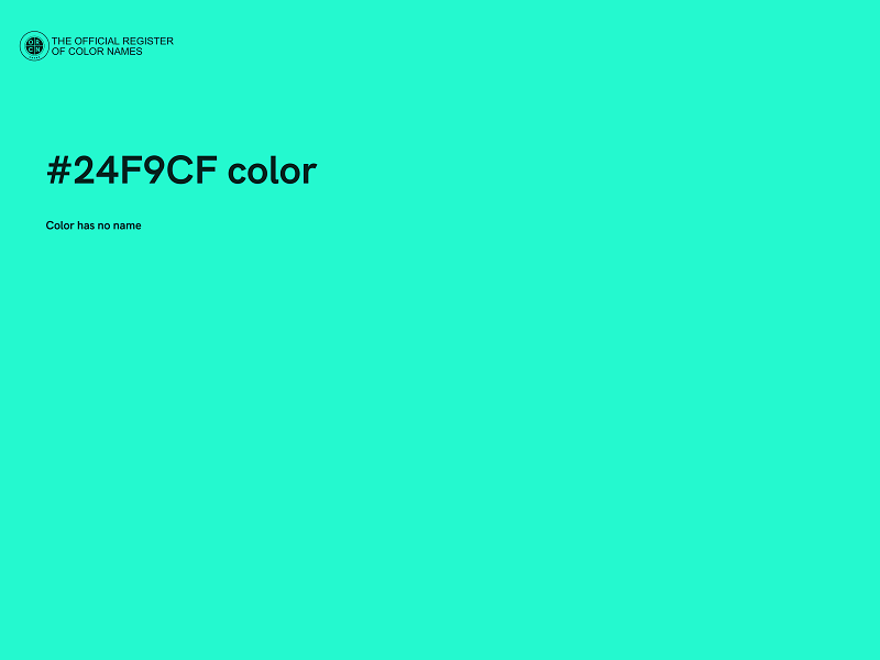 #24F9CF color image