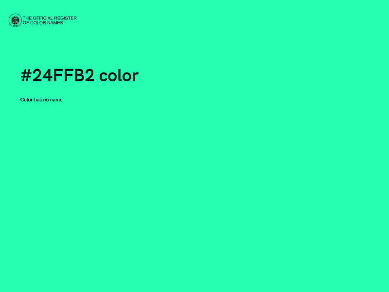 #24FFB2 color image