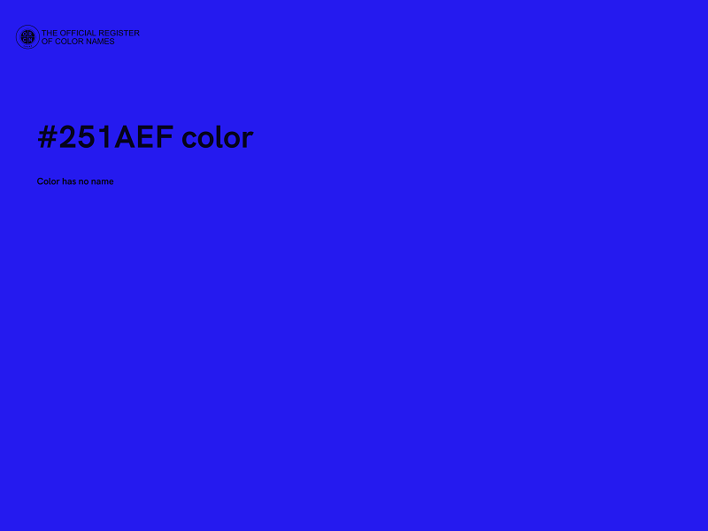 #251AEF color image