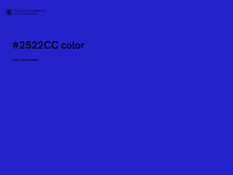 #2522CC color image