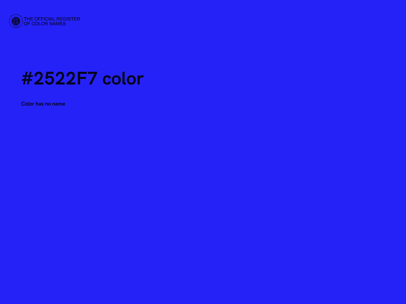 #2522F7 color image