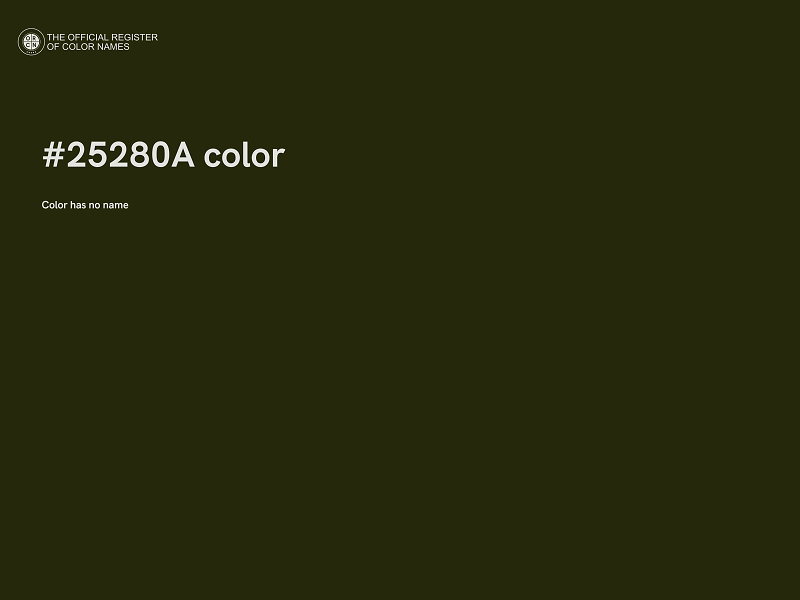 #25280A color image