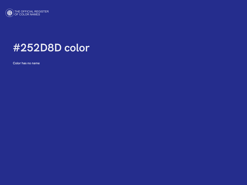 #252D8D color image