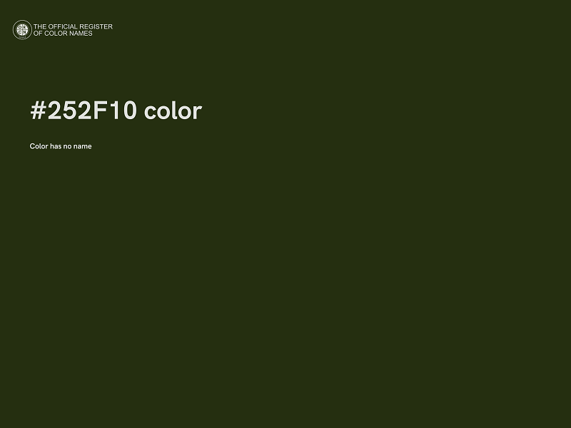 #252F10 color image