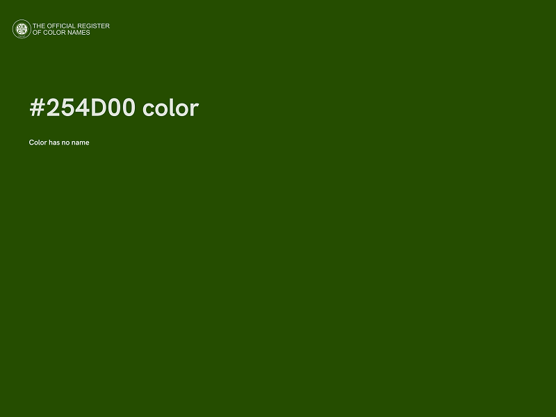 #254D00 color image