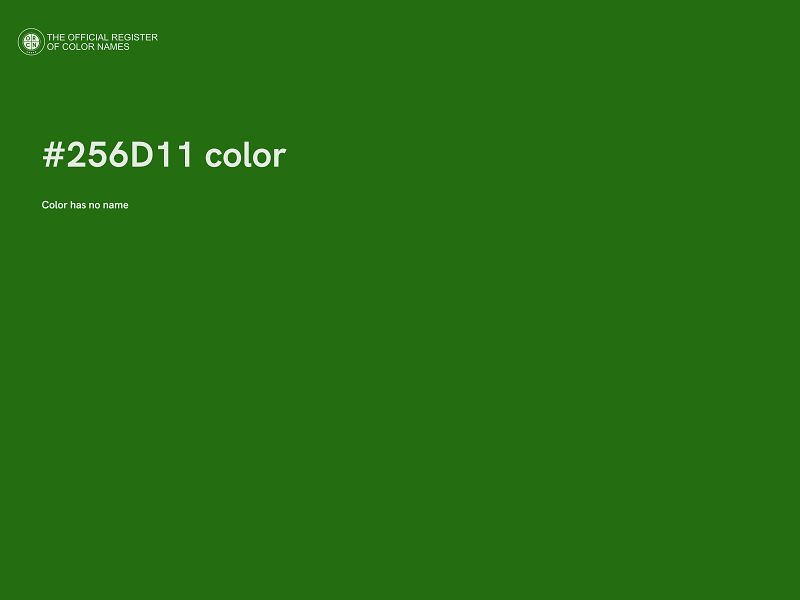 #256D11 color image