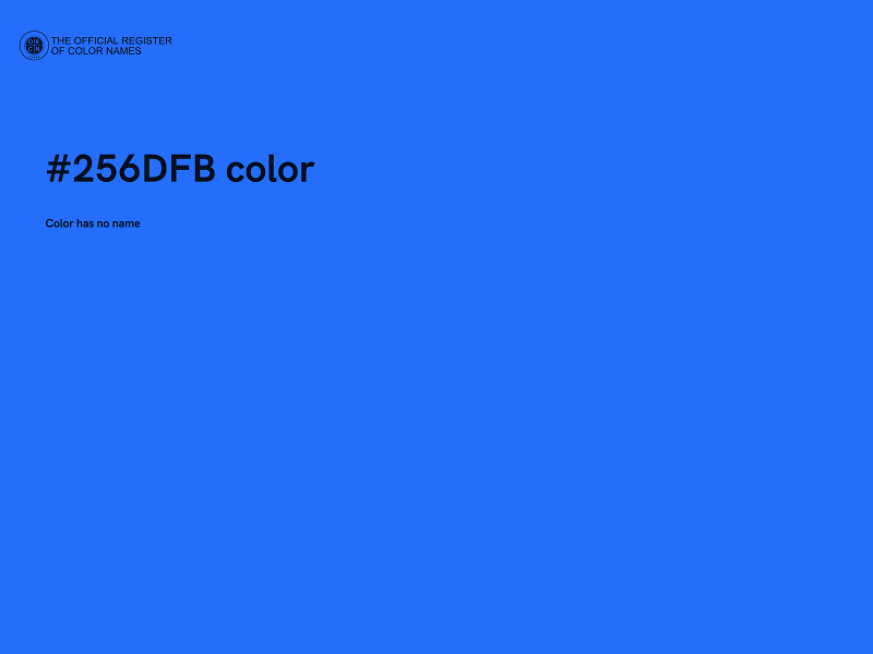 #256DFB color image