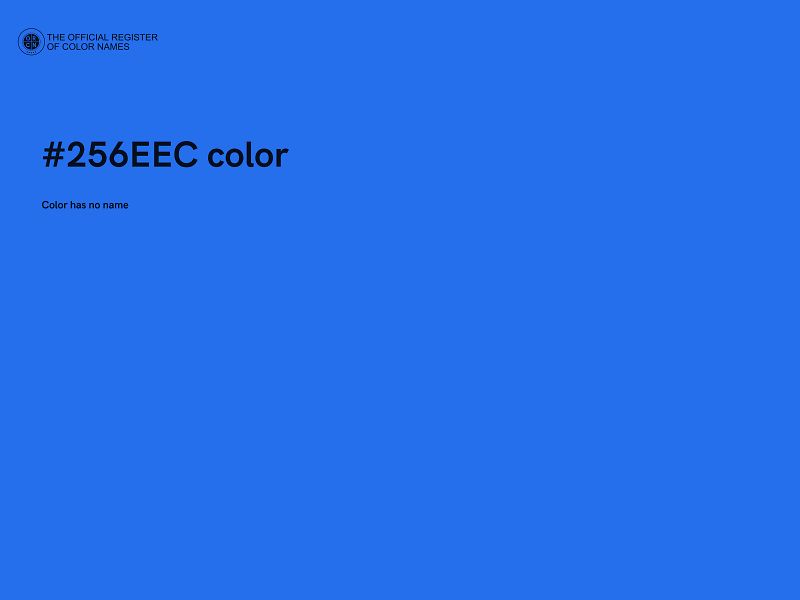 #256EEC color image