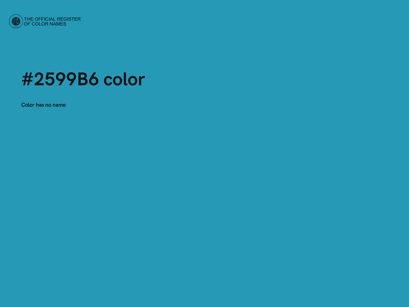 #2599B6 color image