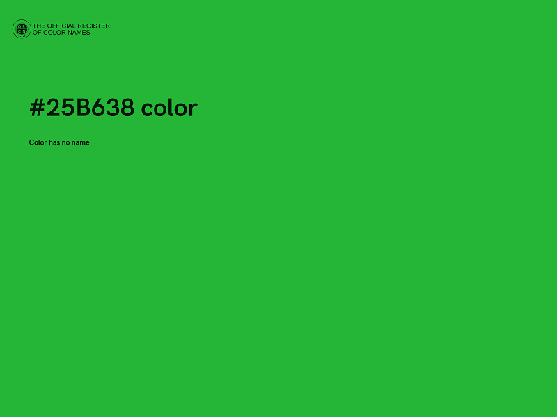 #25B638 color image