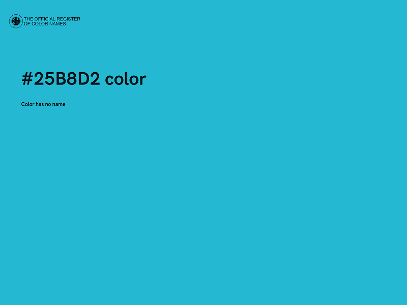 #25B8D2 color image