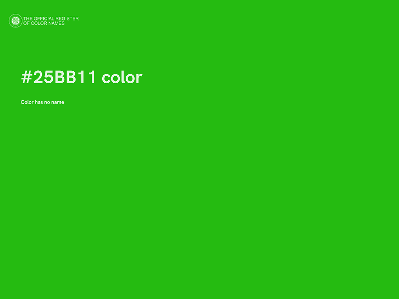 #25BB11 color image