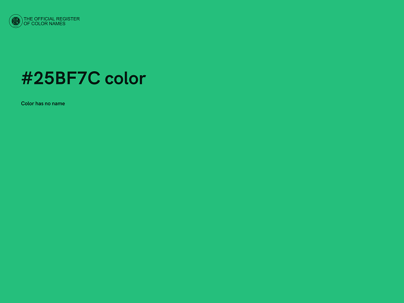 #25BF7C color image