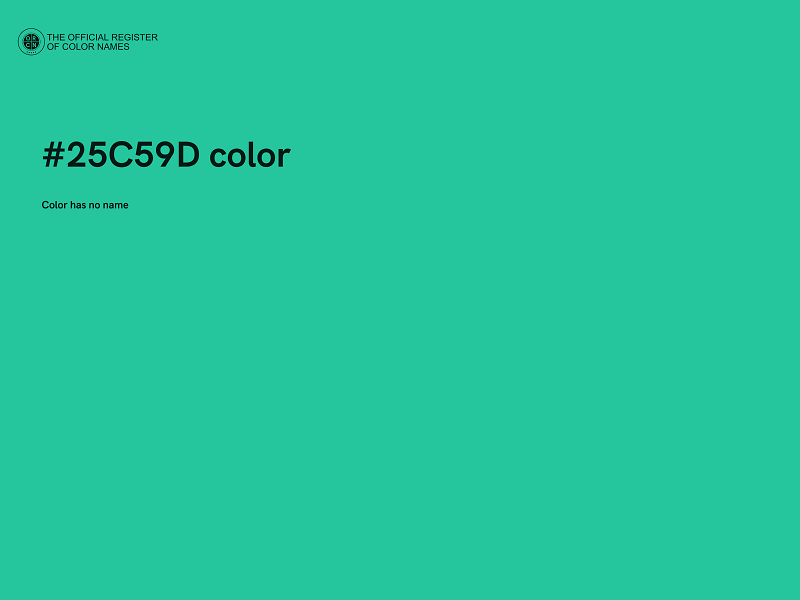 #25C59D color image