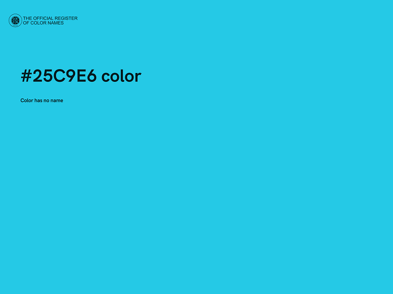 #25C9E6 color image