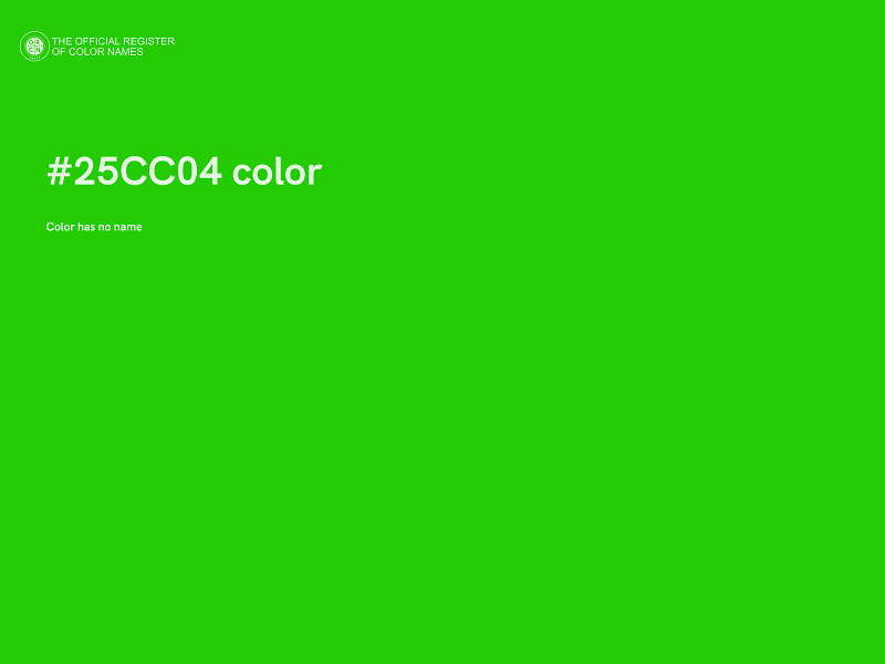 #25CC04 color image