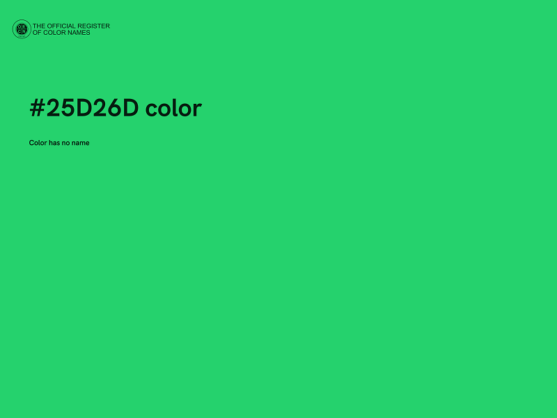 #25D26D color image