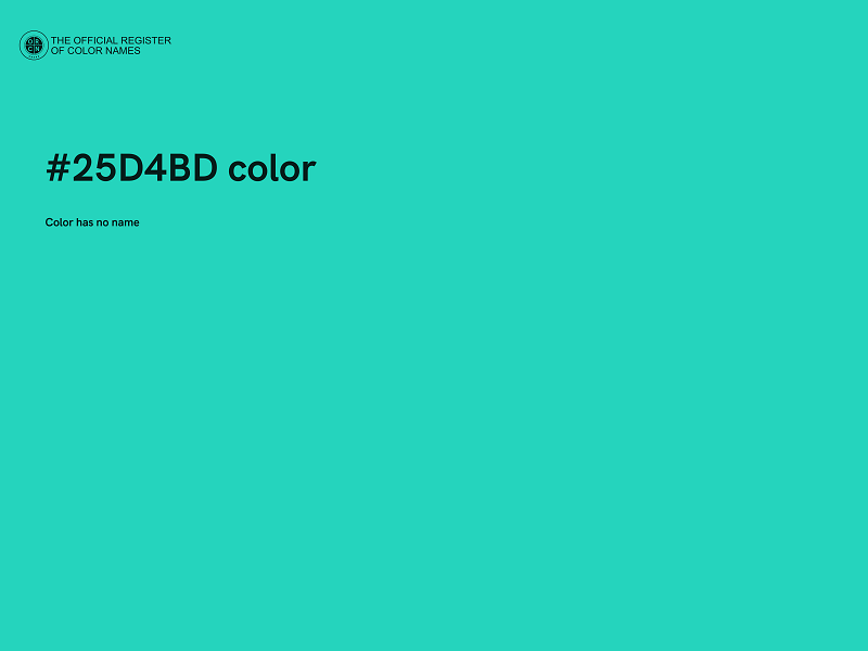 #25D4BD color image