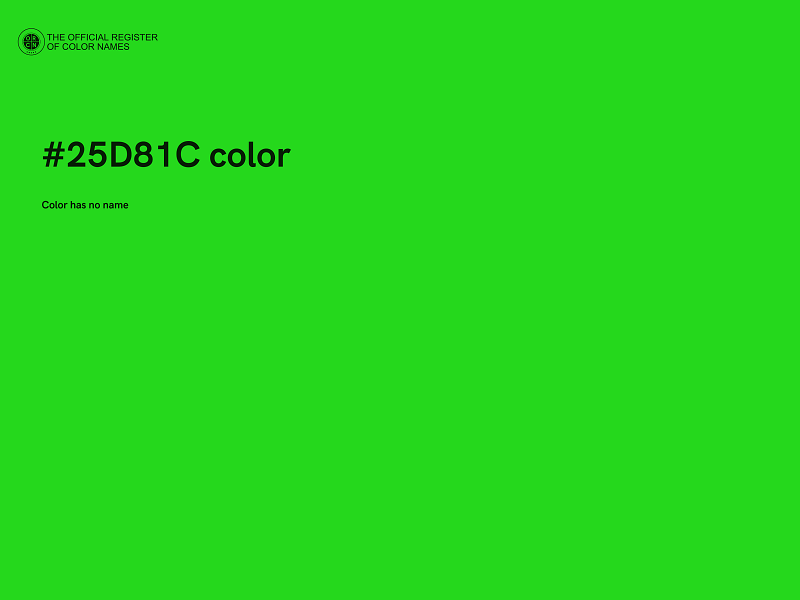 #25D81C color image