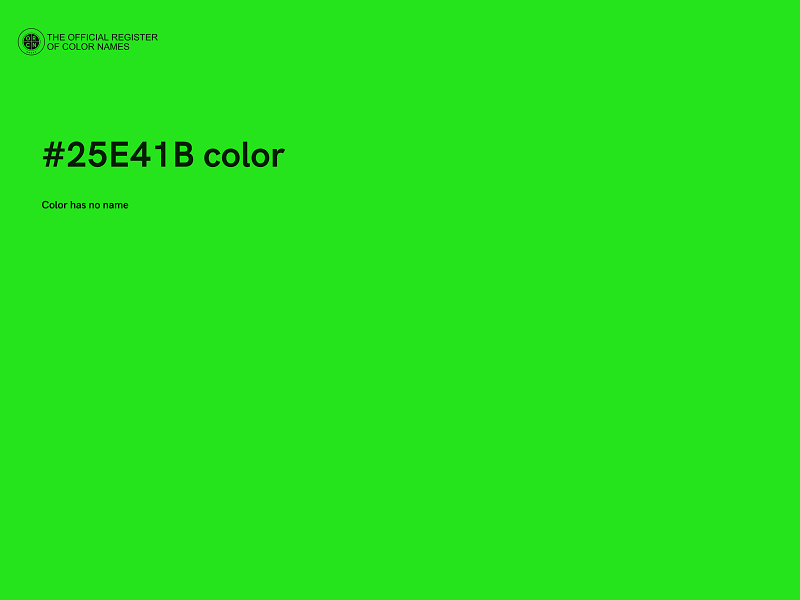 #25E41B color image