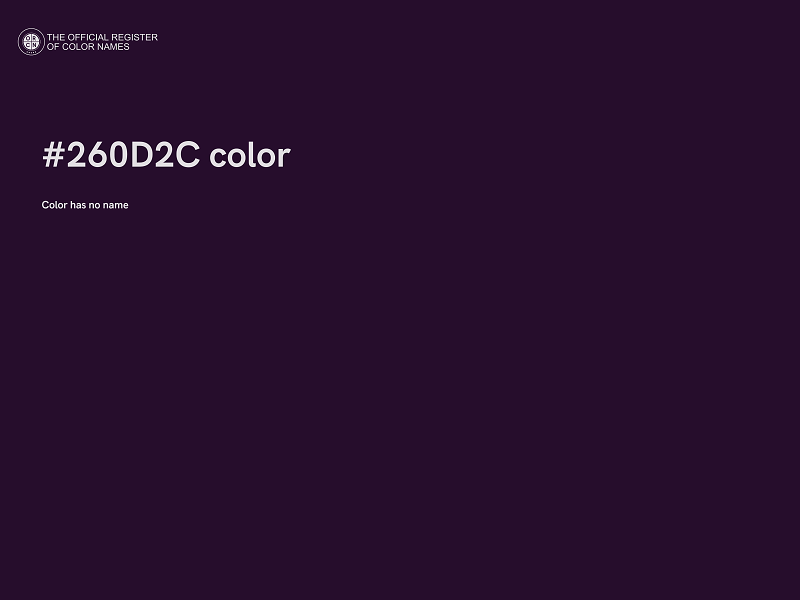 #260D2C color image