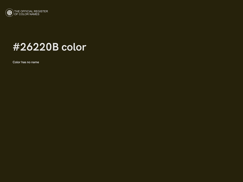 #26220B color image