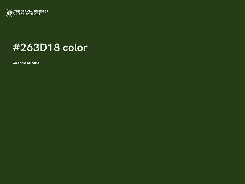 #263D18 color image