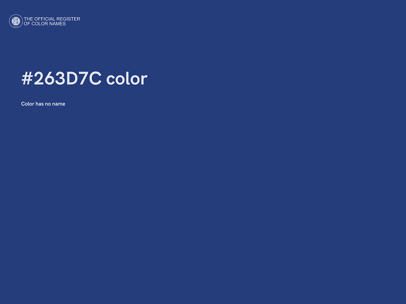 #263D7C color image