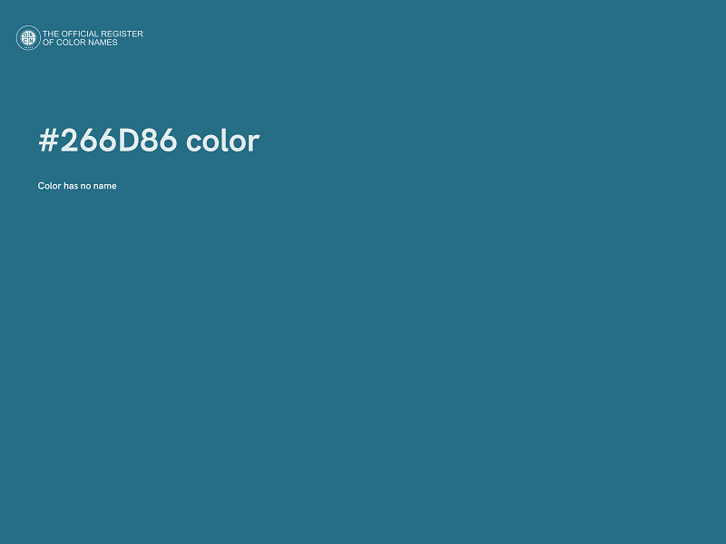 #266D86 color image