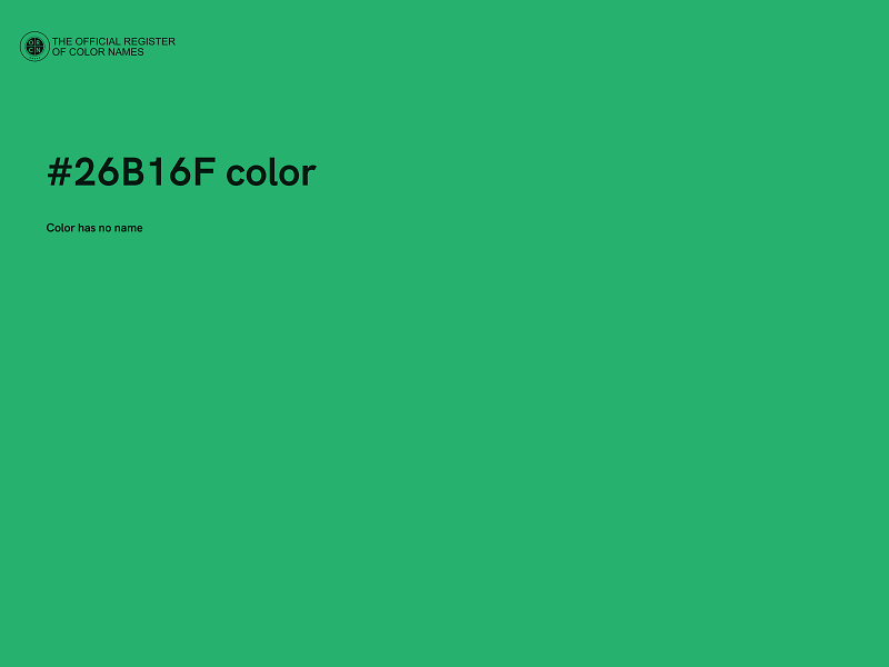 #26B16F color image