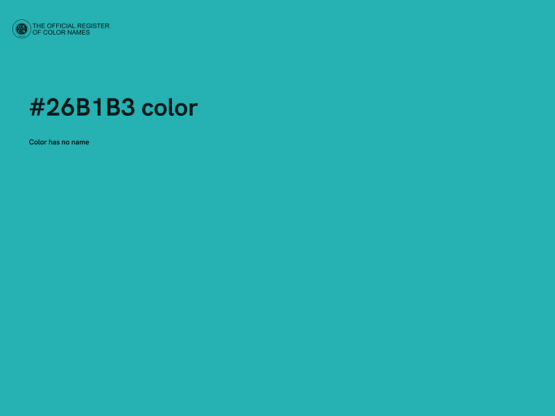 #26B1B3 color image