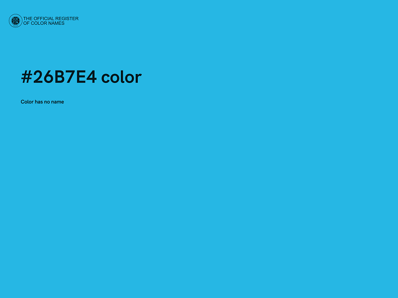 #26B7E4 color image