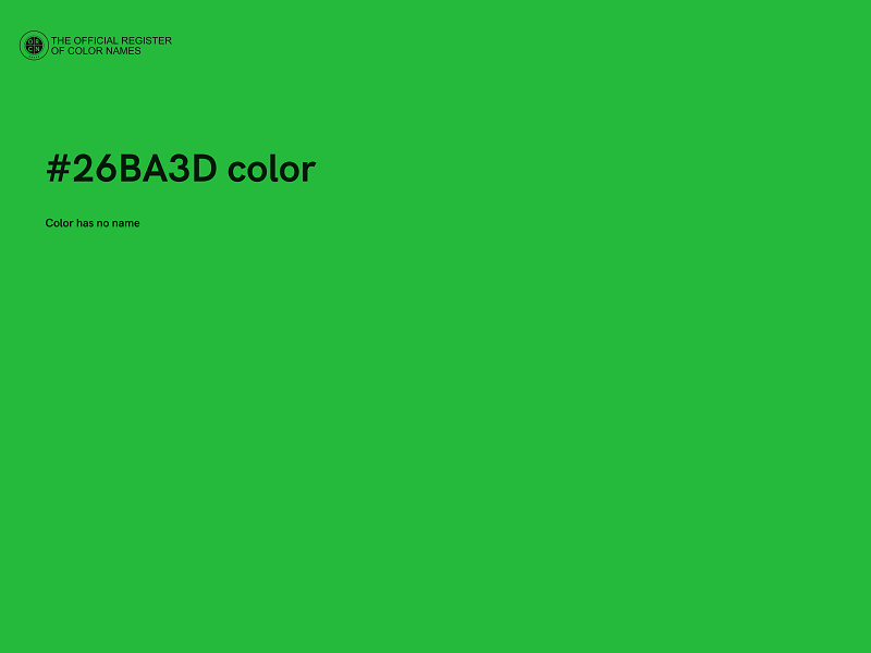 #26BA3D color image