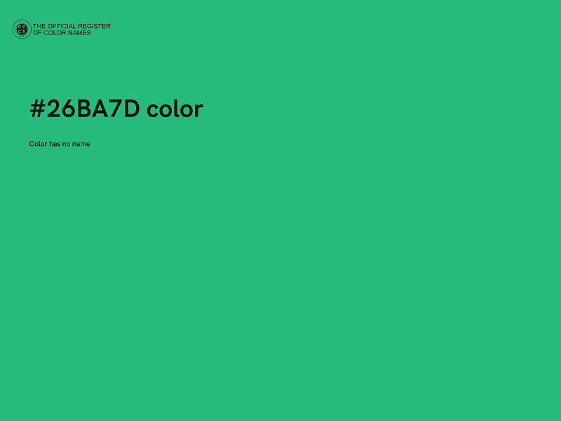 #26BA7D color image