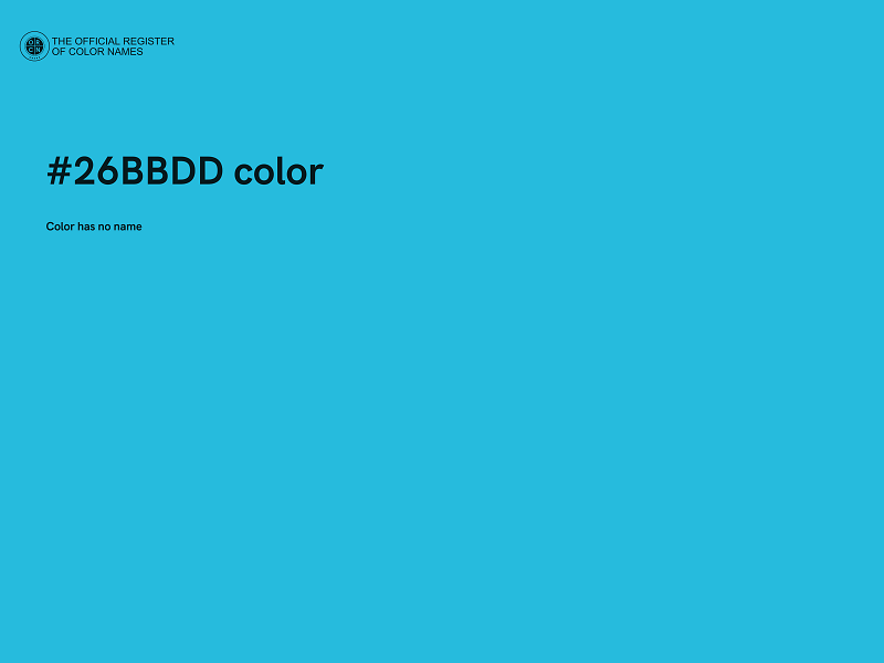 #26BBDD color image