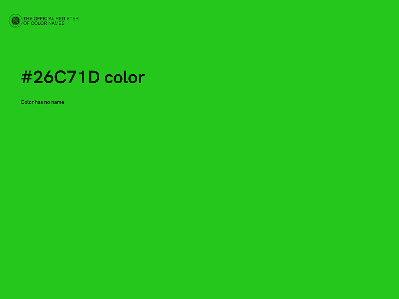 #26C71D color image