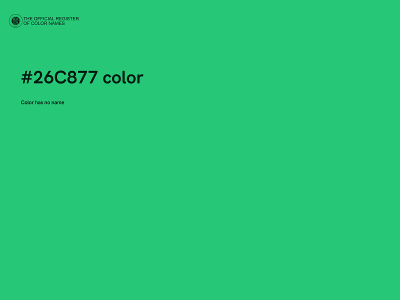 #26C877 color image