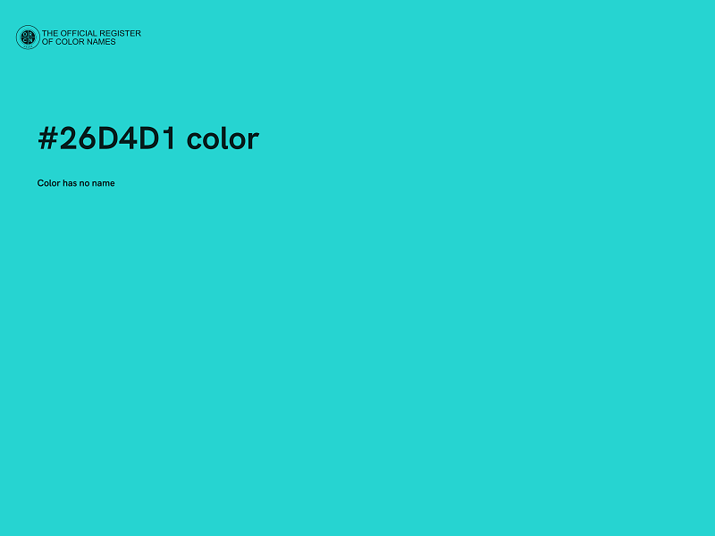 #26D4D1 color image