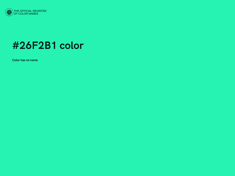 #26F2B1 color image