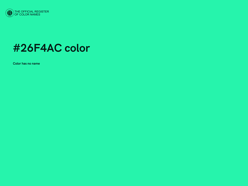 #26F4AC color image