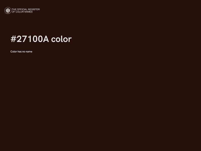 #27100A color image