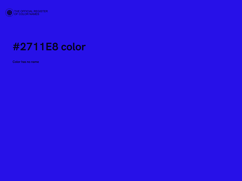 #2711E8 color image