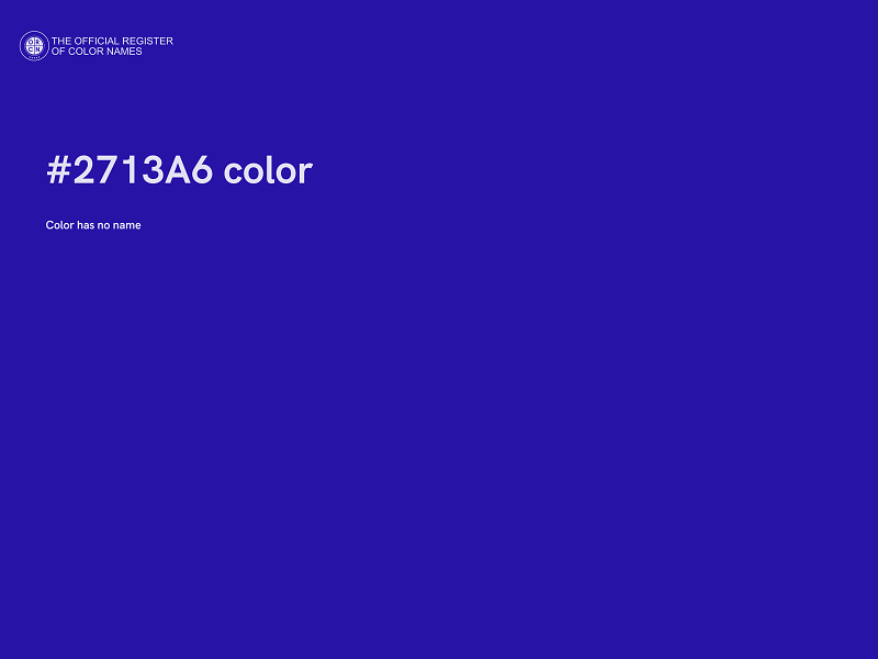 #2713A6 color image